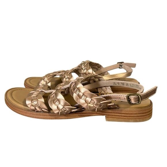 Blowfish Malibu Awluv Sandals Womens 8.5M Rose Gold Metallic Flats Shoes - Picture 6 of 8